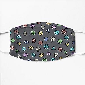 Dungeons and Dragons Dice Pattern Flat Mask