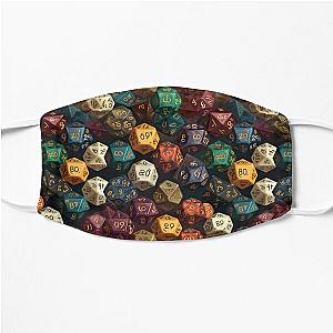 Dungeons and dragons dice inspired pattern series 4 Flat Mask