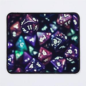 Dark Purple Dice Pattern for Gamers, RPG and Dungeons and Dragons fans Mouse Pad