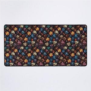 Dungeons and dragons dice inspired pattern series 5 Desk Mat