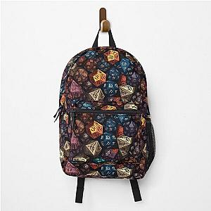 Dungeons and dragons dice inspired pattern series 5 Backpack