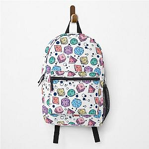 Dungeons and Dragons dice print Backpack