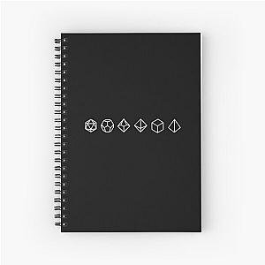 Dungeons and Dragons Dice  Spiral Notebook