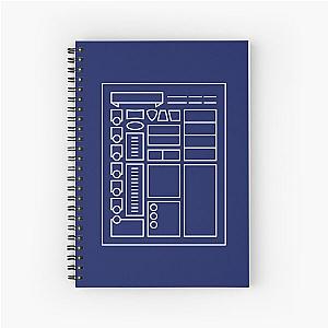 Character Sheet - Dungeons & Dragons Line Art Series Spiral Notebook