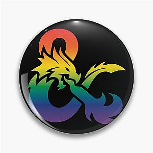 Dungeons & Dragons Gay Pride Logo Pin