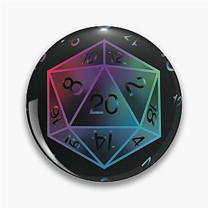 D20 Dungeons and Dragons Dice Pin