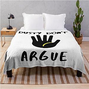 The Dustin Martin Dont Argue T-Shirt Throw Blanket