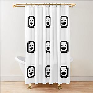 Dwarf Fortress Black  Shower Curtain