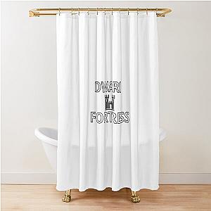 Dwarf Fortress - Because losing is fun Sticker Shower Curtain