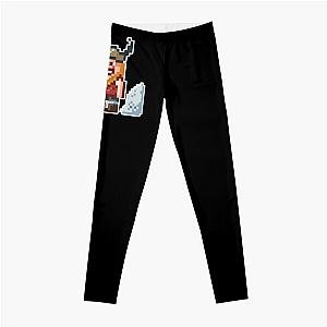 Viking Dwarf - Strike The Earth - Dwarf Fortress - Pixel game Leggings