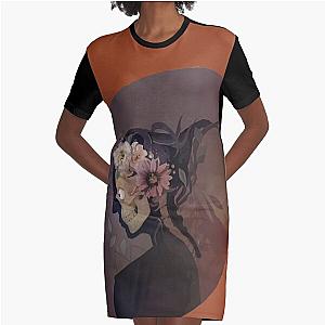 Dying Light murales, woman x-ray profile Graphic T-Shirt Dress