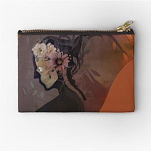 Dying Light murales, woman x-ray profile Zipper Pouch