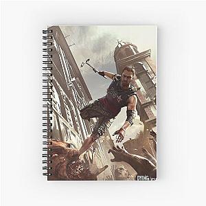 Man Dying Light Parkouring On Zombies Spiral Notebook