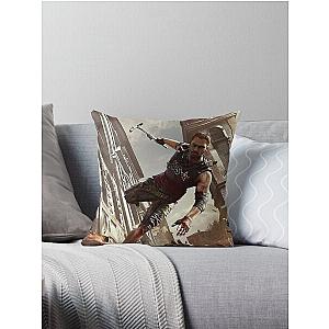 Man Dying Light Parkouring On Zombies Throw Pillow