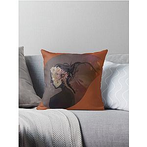 Dying Light murales, woman x-ray profile Throw Pillow