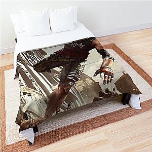 Man Dying Light Parkouring On Zombies Comforter