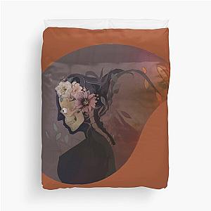 Dying Light murales, woman x-ray profile Duvet Cover