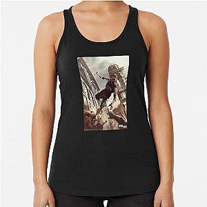 Man Dying Light Parkouring On Zombies Racerback Tank Top