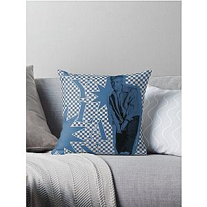 Dylan Minnette checkered poster Throw Pillow