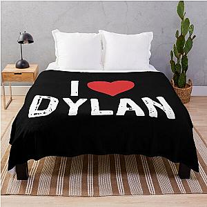 I Love Dylan Throw Blanket