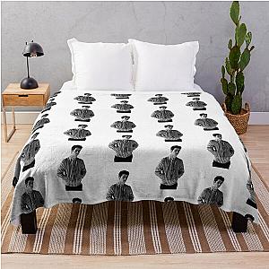 Dylan Obrien B&W Throw Throw Blanket