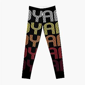 Vintage Dylan's Gift Name Retro Wordmark Pattern Style Music Men Women Leggings