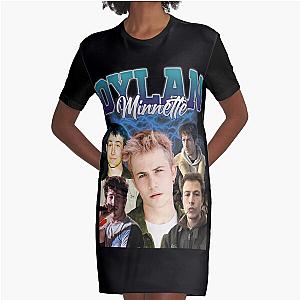 Dylan Minnette Retro Style Graphic T-Shirt Dress