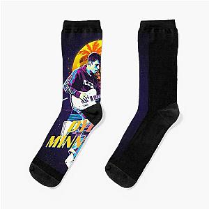 Reward Dylan Minnette Guitar Drum Retro Gift For Halloween Socks