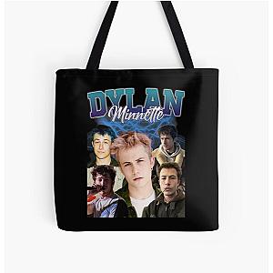 Dylan Minnette Retro Style All Over Print Tote Bag