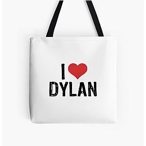 I Love Dylan All Over Print Tote Bag