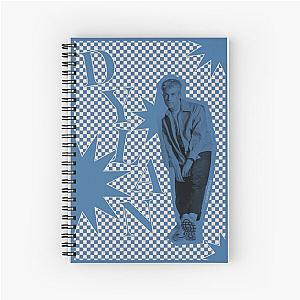 Dylan Minnette checkered poster Spiral Notebook