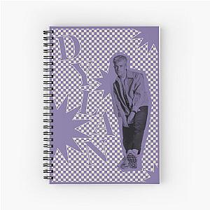 Dylan Minnette checkered poster Spiral Notebook