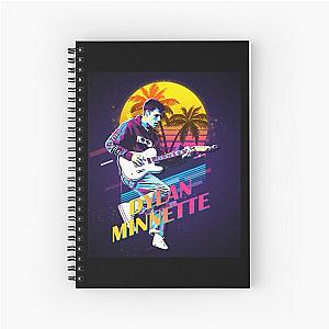 Reward Dylan Minnette Guitar Drum Retro Gift For Halloween Spiral Notebook