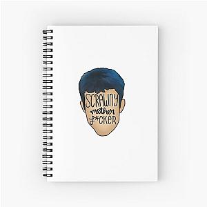 scrawny dylan minnette sticker (clean) Spiral Notebook