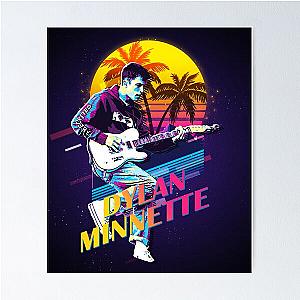 Reward Dylan Minnette Guitar Drum Retro Gift For Halloween Poster