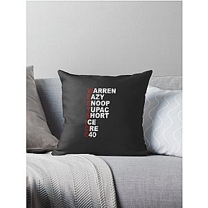 Westside Warren Eazy Snoop Túpác Short Ice Dre E40 Long Tee s Trending  Throw Pillow