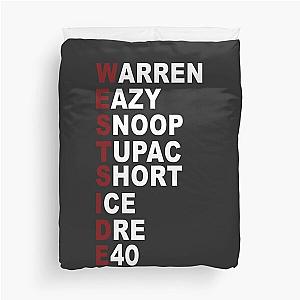 Westside Warren Eazy Snoop Túpác Short Ice Dre E40 Long Tee s Trending  Duvet Cover