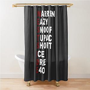 Westside Warren Eazy Snoop Túpác Short Ice Dre E40 Long Tee s Trending  Shower Curtain