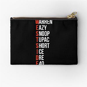 Westside - Warren Eazy Snoop Tupac Short Ice Dre E40 - Zipper Pouch