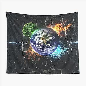 world resources and social message 4 elements, water, air, earth, fire Tapestry