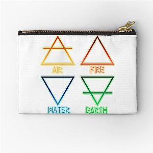 Air, Fire, Water, and Earth Zipper Pouch