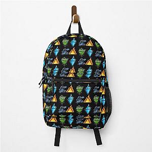 Symbols of the 4 Elements of Nature - Earth, Air, Water and Fire Backpack