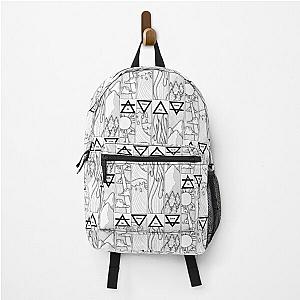 Air Fire Water Earth Four Elements Greek Triangle Symbols Backpack