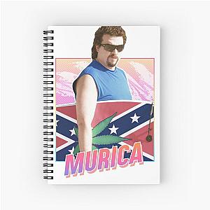 Murica - Kenny Powers - 80s design Spiral Notebook