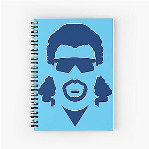 Blue Kenny Powers - Bold and Iconic Character Design Spiral Notebook