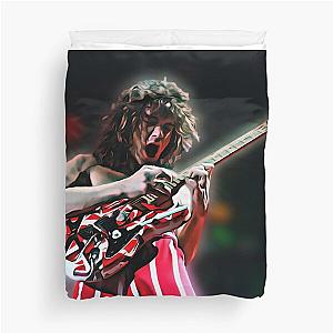 Eddie Van Halen EVH Guitar Solo Artwork Duvet Cover