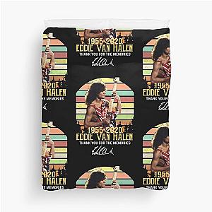 Eddie-Van-Halen 1955-2020 Thank You for The Memories Signature Vintage  Duvet Cover