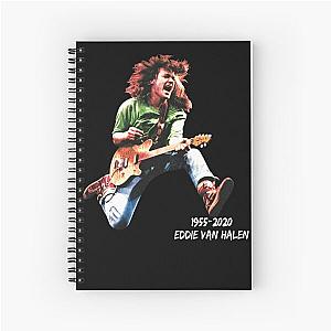 1955 2020 Eddie Ván Halen Black Spiral Notebook