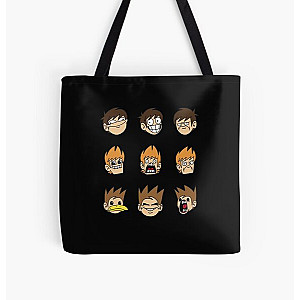 Eddsworld Eddmoji  Funny All Over Print Tote Bag RB1509