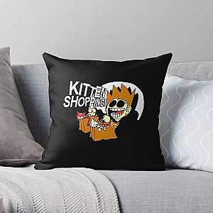 Eddsworld Kitten Shopping Throw Pillow RB1509